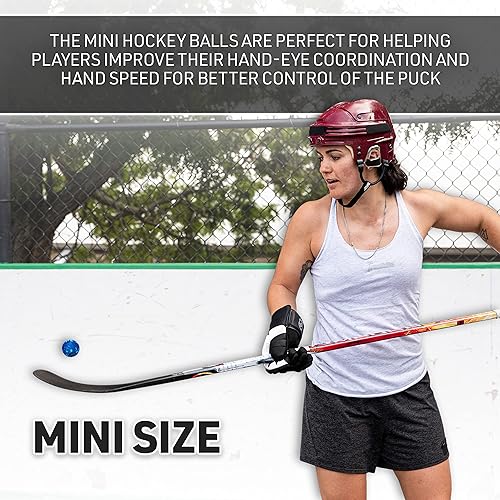 Miniatura 5 de Franklin Sports NHL - Pelotas de hockey de calle, sin rebote para calle al aire libre + pelotas de hockey sobre ruedas, tamaño oficial para jóvenes