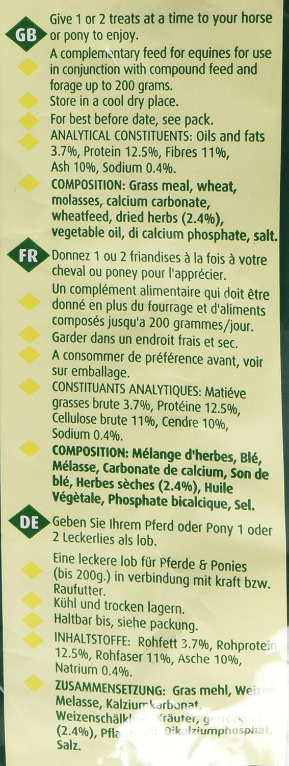 Mars Horsecare Unisex's Mars Spillers Meadow Herb Treats, Clear, 1 X 1 kg - Image 5