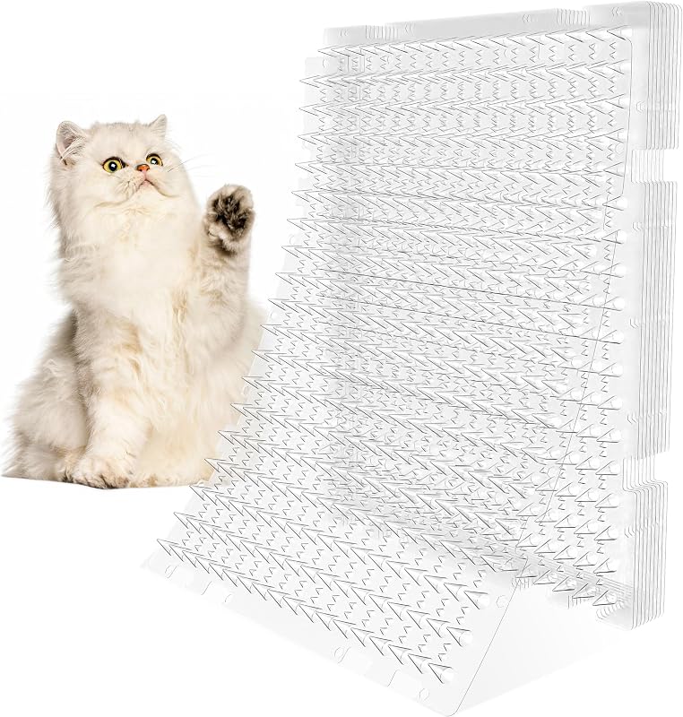 Tapete Repelente Transparente para Gatos com Espinhos Macios OCEANPAX, 10 Unidades de 40,64 x 33,02 cm