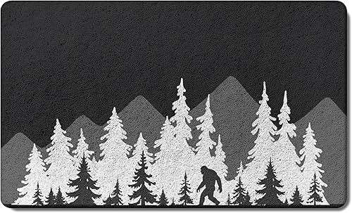 Miniatura 12 de Tapete divertido para puerta de campamento de 17 x 30 pulgadas, regalos de campamento para mujeres, alfombras de cámper para interior, alfombra