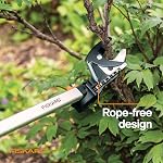 Fiskars 2-in-1 Extendable Tree Pruner and Pole Saw (Extends 7.9-12 feet) with Rotating Head, Pruning Stik Model with15-Inch Double-Grind Saw Blade, and Double Locking System