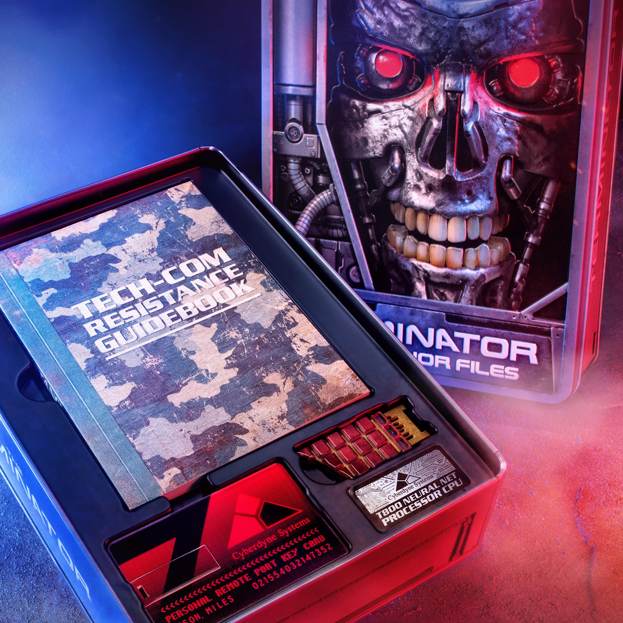 Doctor Collector Terminator The Connor Files Kit, Edición de Colección Oficial con Accesorios exclusivos en Caja de Metal
