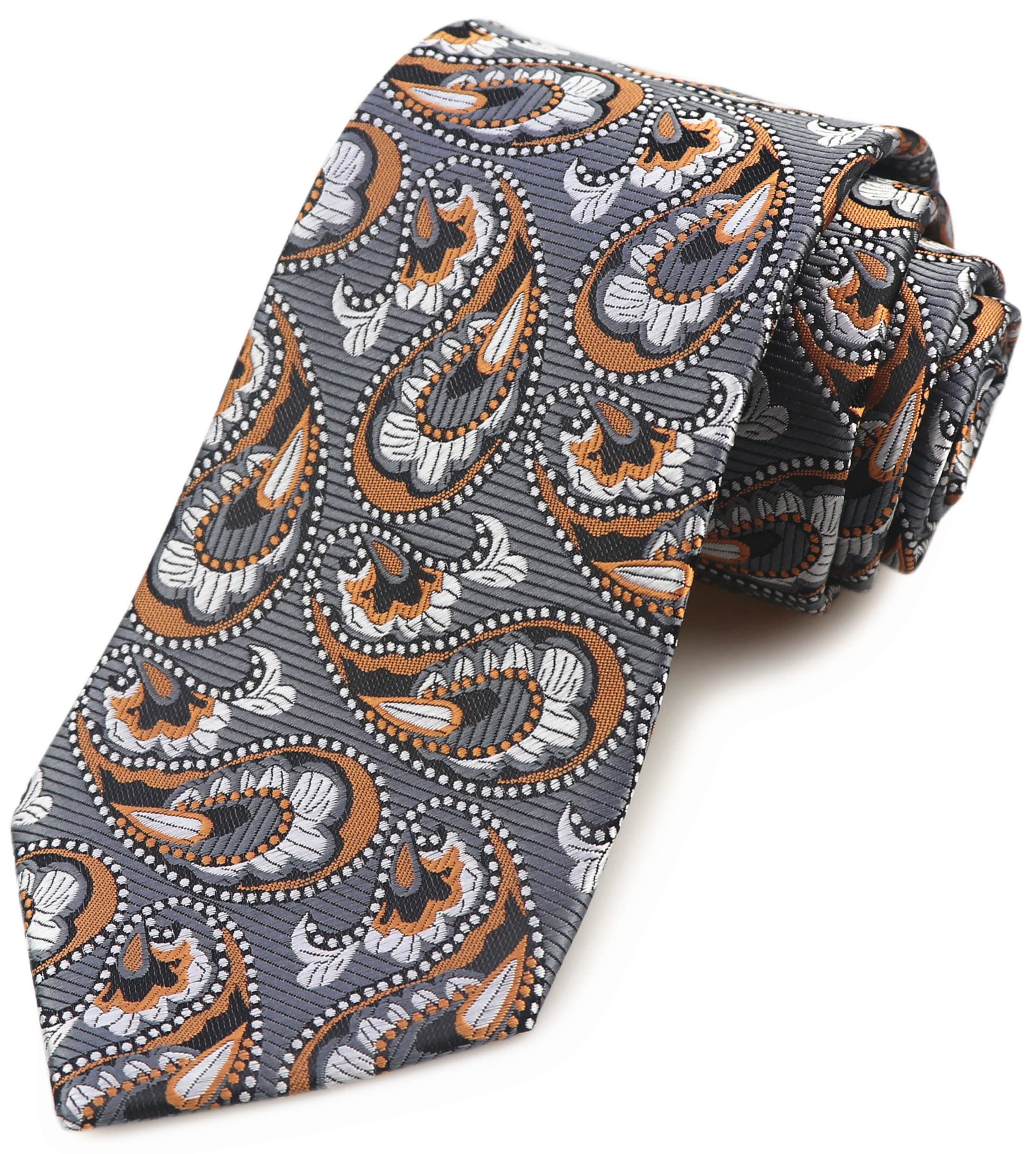 Men's Striped Patterned Tie Polka Dots Jacquard Formal Designer Neckties