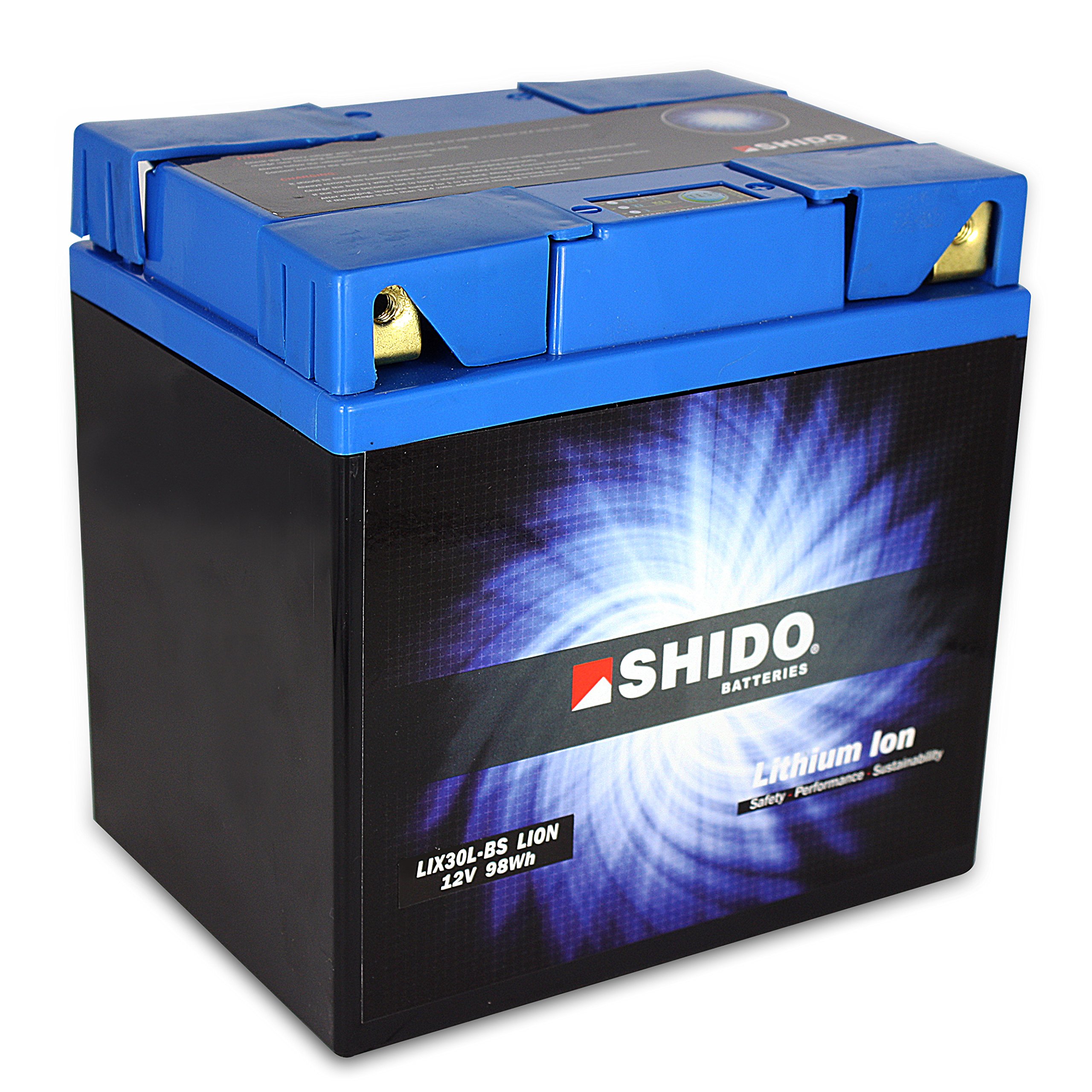 Akumulator Shido Lithium LIX30L-BS / YIX30L-BS Quattro, 12 V/30 AH (wymiary: 166 x 126 x 175) do Harley Davidson FLHXI 1450 Street Glide rok produkcji 2006