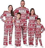 Vista 6 de FOCO - Conjunto de pijama familiar a juego con estampado llamativo del equipo de la NCAA, para unisex-adulto