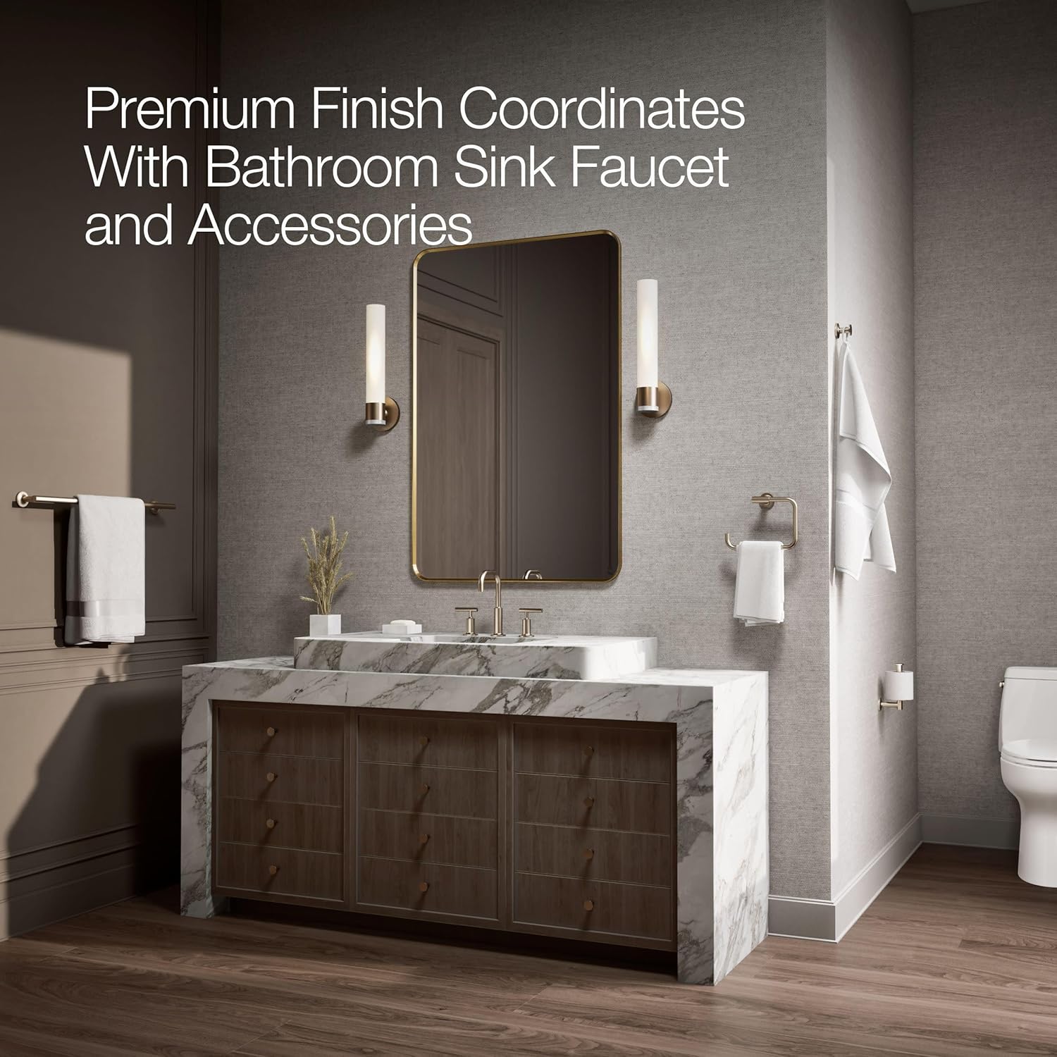 Kohler K-30919-L-BV Santa Rosa Left-hand trip lever, Vibrant Brushed Bronze
