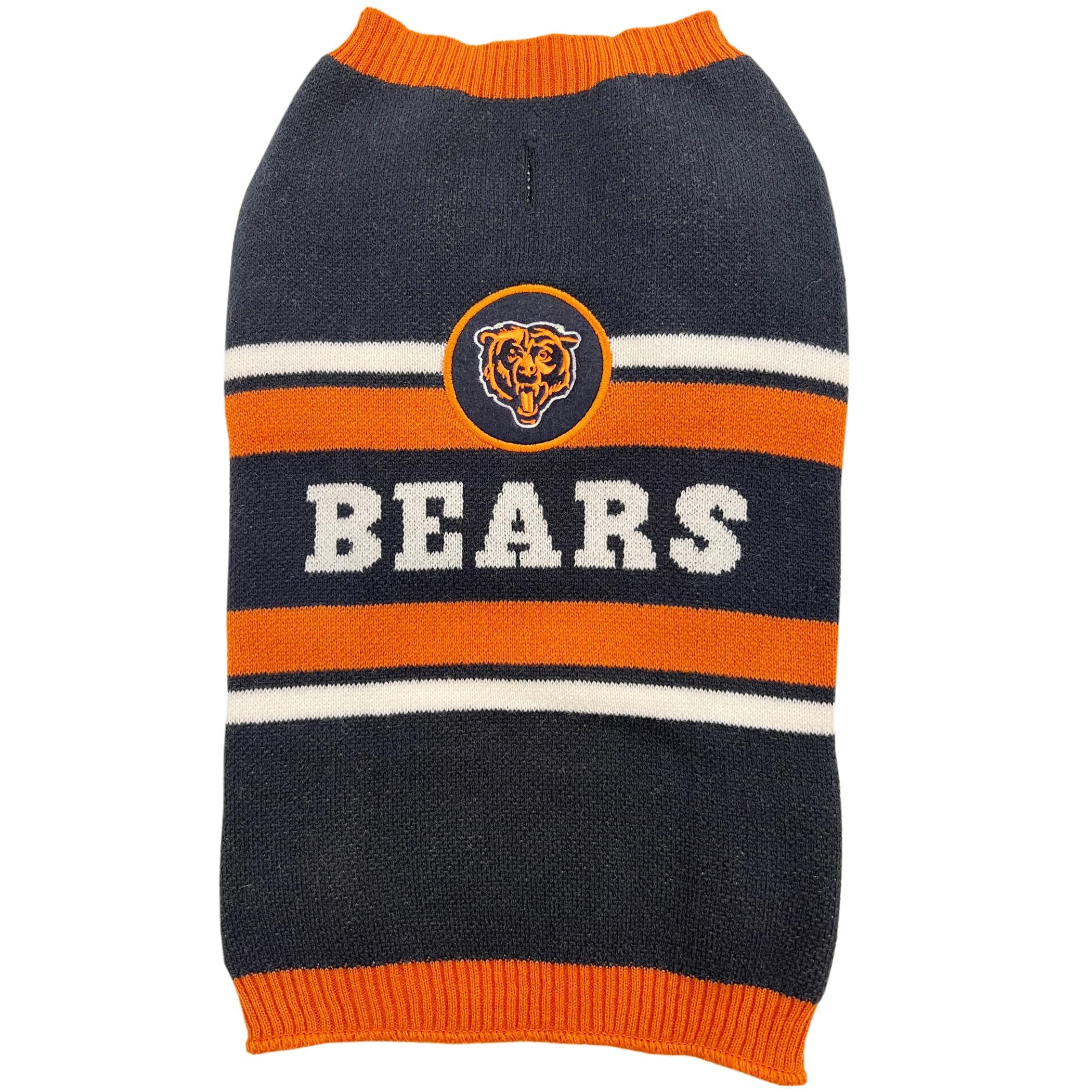 NFL Chicago Bears Hundepullover, Größe XL Warmer und gemütlicher Strickpullover mit NFL Team Logo, Bester Welpenpullover für große und kleine Hunde