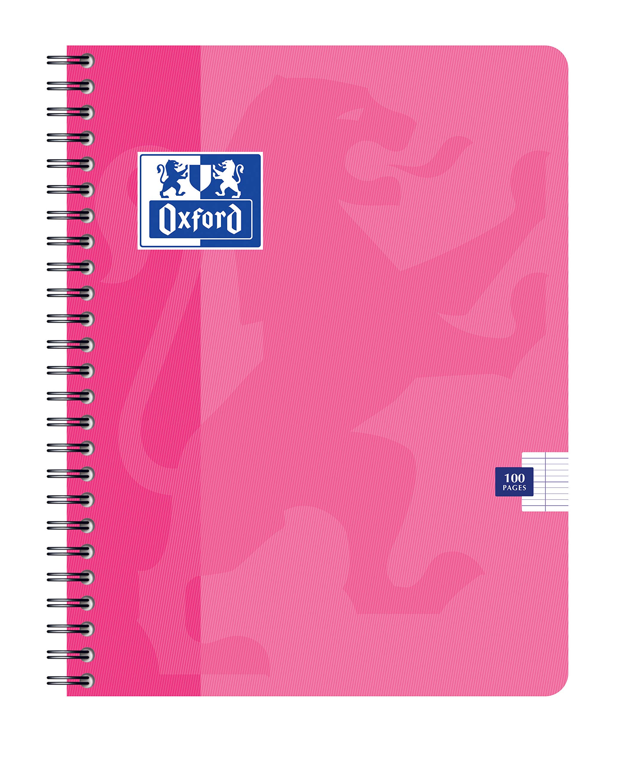 OXFORD Lot de 10 Cahiers à spirale 170 x 220 mm Séyes 100 pages 90g Couverture Aléatoire