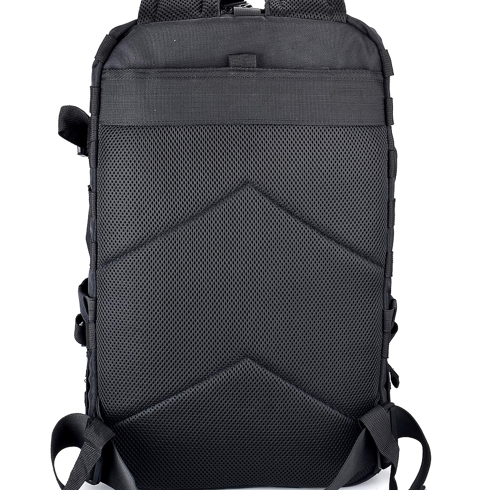Goldfire Helmrucksack für Motorrad, Reiten, Radfahren, wasserdicht, große Kapazität, Tagesrucksack mit Helmhalterung, wetterbeständig, Wandern, Tagesrucksack, langlebig (V1), V1 Schwarz,