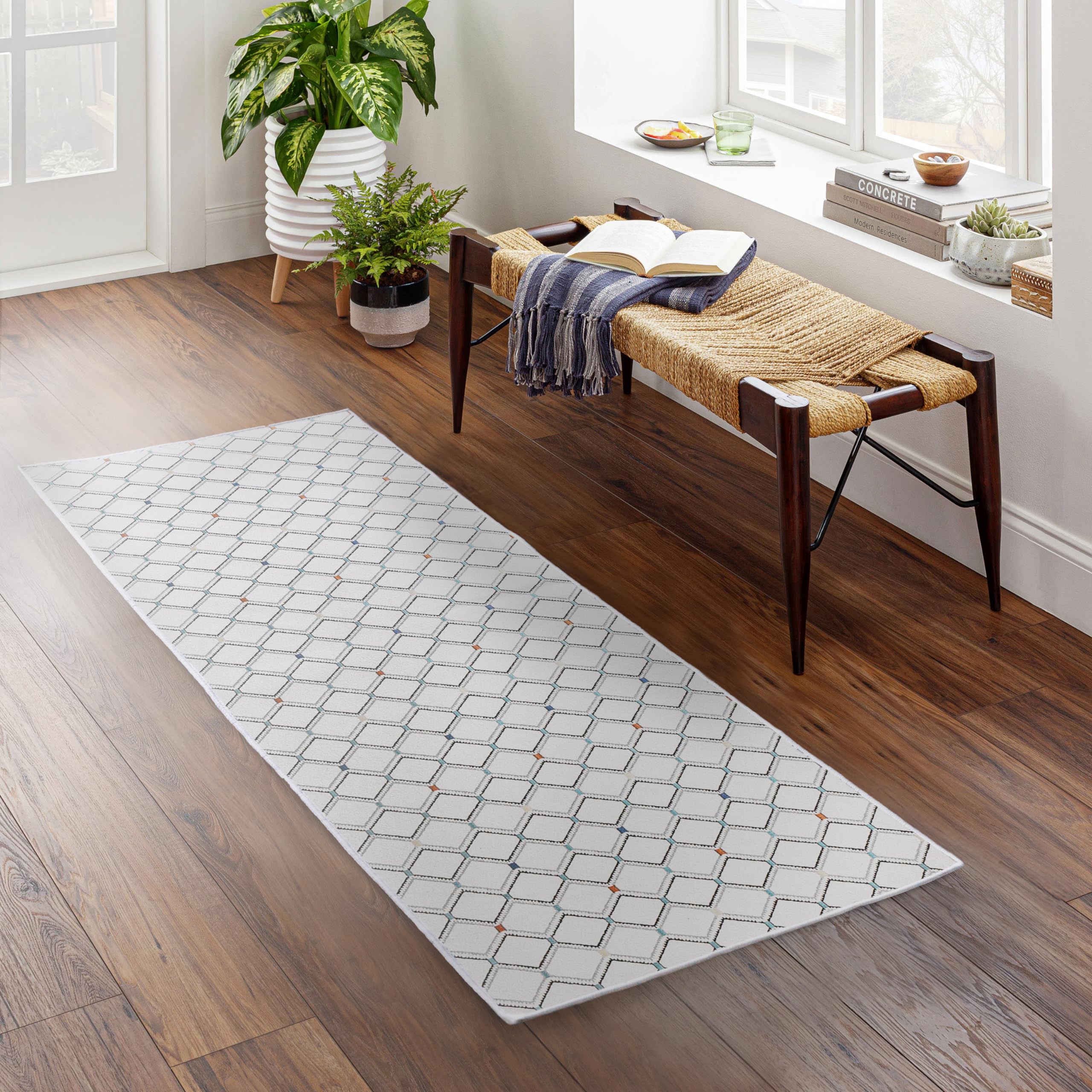 Björn&Schiller Tapis de Couloir 60 x 180 cm, antidérapant, Beige