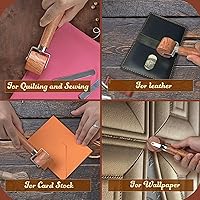 Vista 5 de Savina Quilting Seam Roller, Wooden Pressing Roller, Easy to Grip Handle Tools for Quilting, Sewing, Wallpaper, Home Decoration.