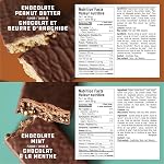 CLIF BUILDERS, Variety Pack of 15 Individually wrapped bars, 20g Protein, 8 Chocolate Mint and 7 Chocolate Peanut Butter Protein Bars, Gluten Free, No Artificial Sweeteners, Prepared in Canada, 1.02 kg