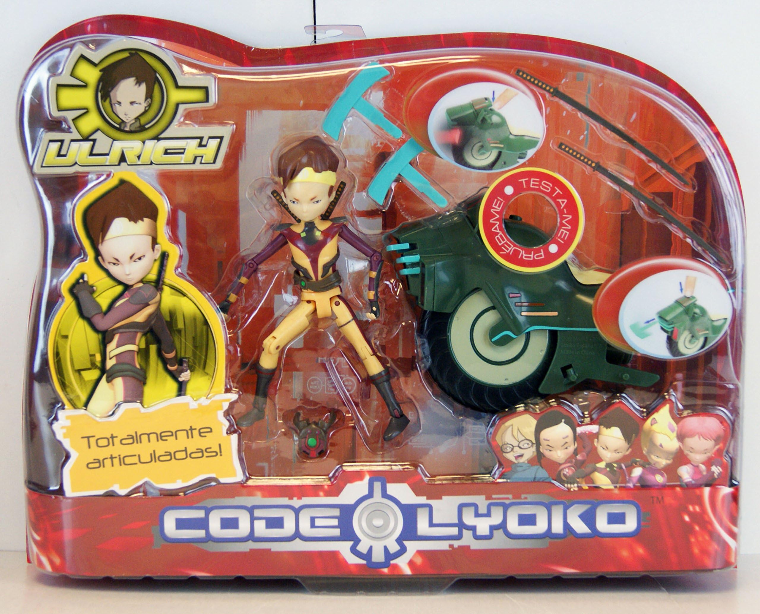 Code Lyoko - Ulrich (Virtual) with Swords & Overbike with projectiles - 5" Articulated Figure