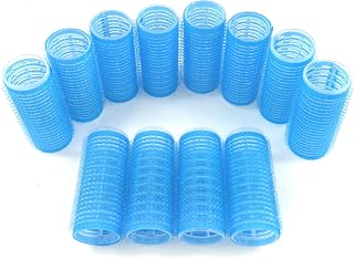 Kamay's Self-Grip Hair Rollers 25mm/1" (12PCS) - Sticky Cling Curlers for Heat-Free Loose Curls, DIY Home or Salon Use