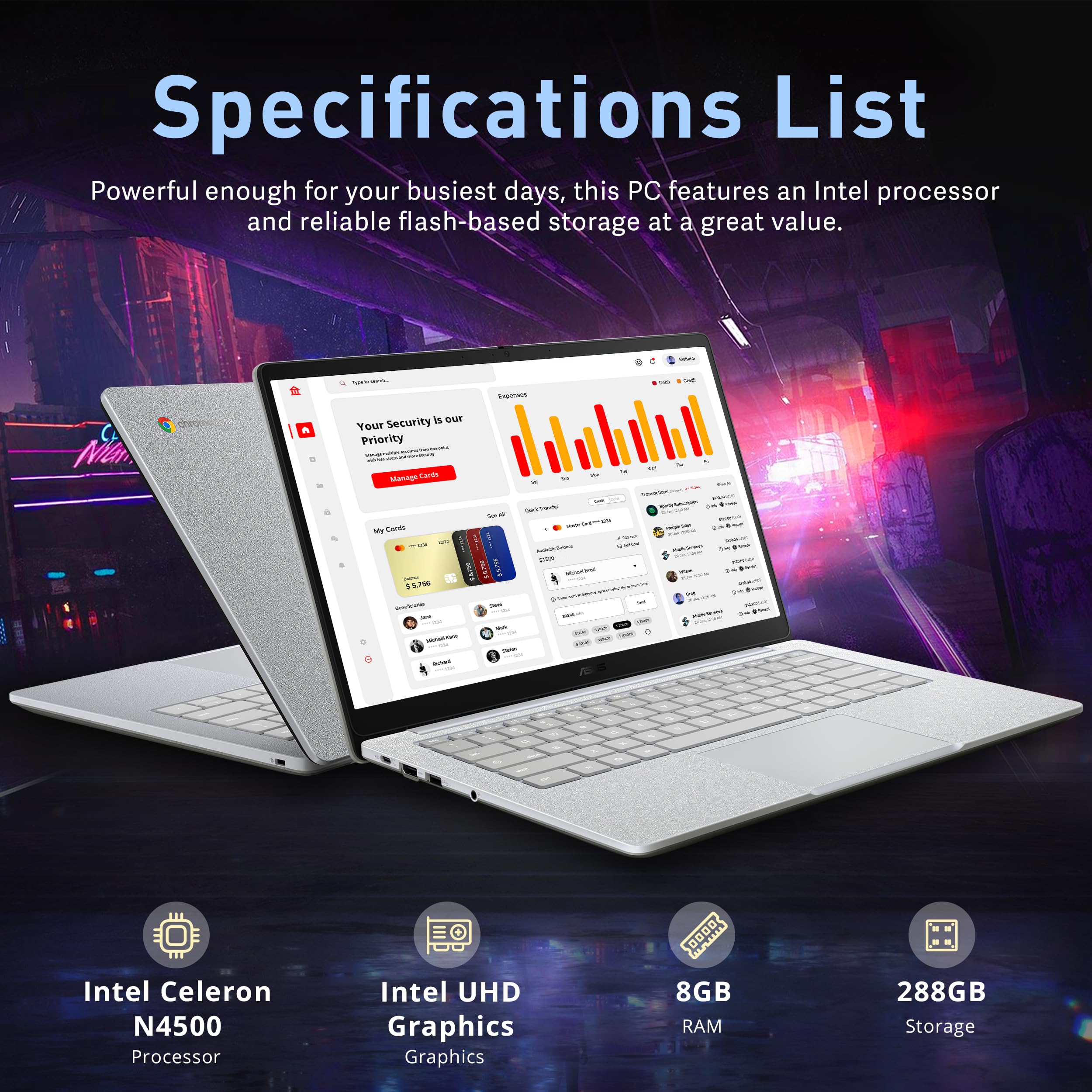 Amazon.com: ASUS Chromebook CX 14