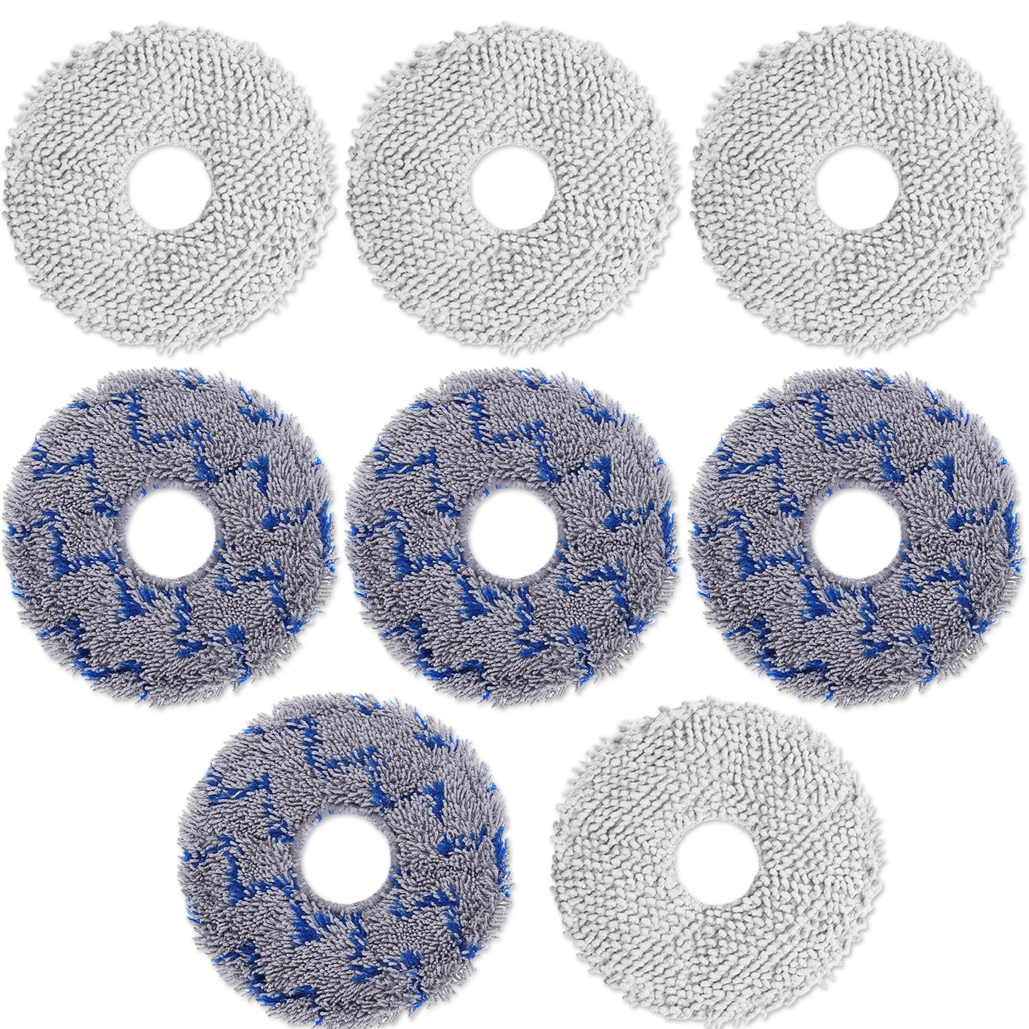 8 Pack Replacement Mop Pads Compatible With Ecovacs Deebot X1 Omni X1 Turbo T10 Omni T20 Omni T30s Series Robot Vacuum, X2 Omni Mopping Pads Accessory Cleaning Pad Parts