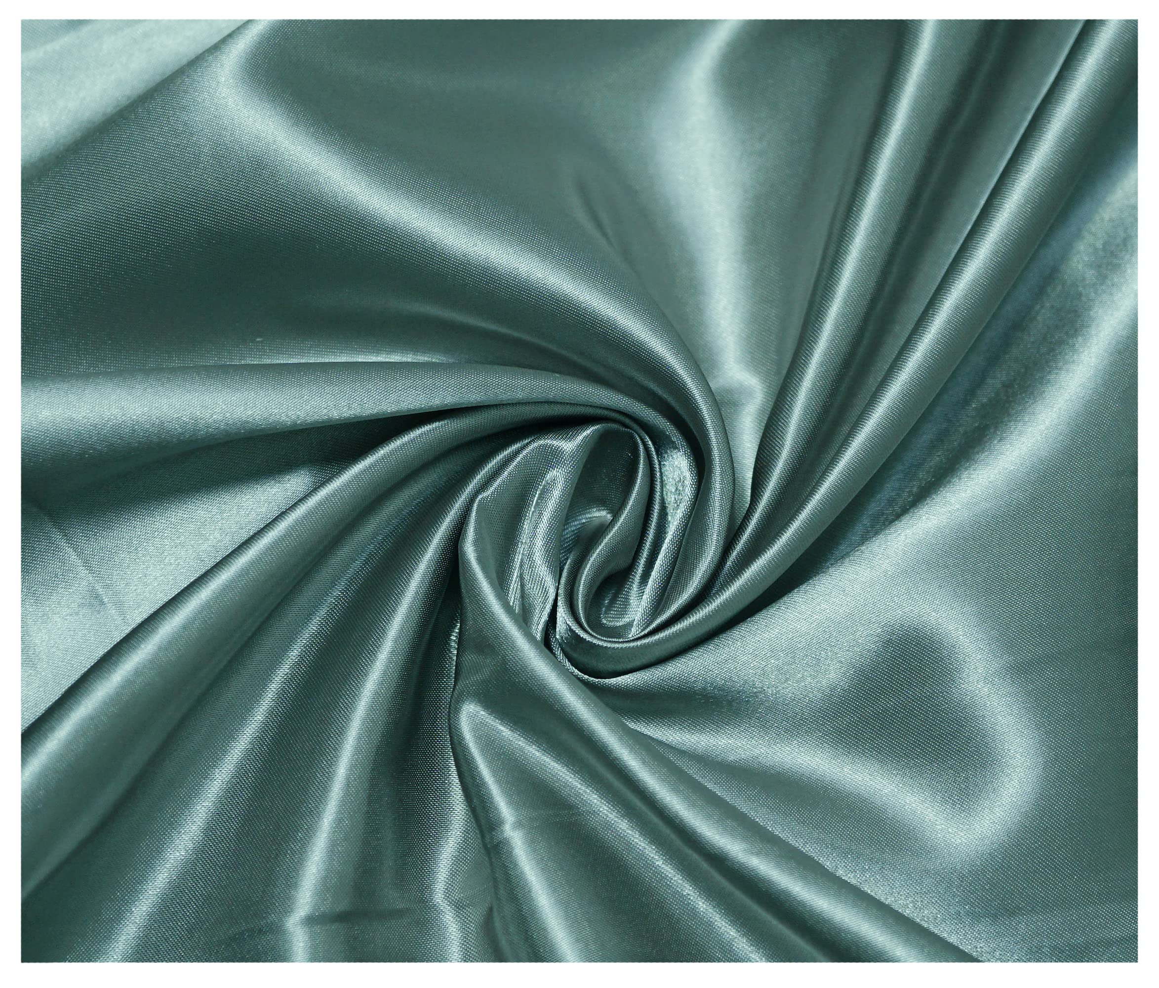 Silky Satin Polyester Fabric for Dressmaking Wedding Crafts Quilting Sewing 150cm Wide (2500 x 150cm / 984" x 60", Ocean) โ image 1