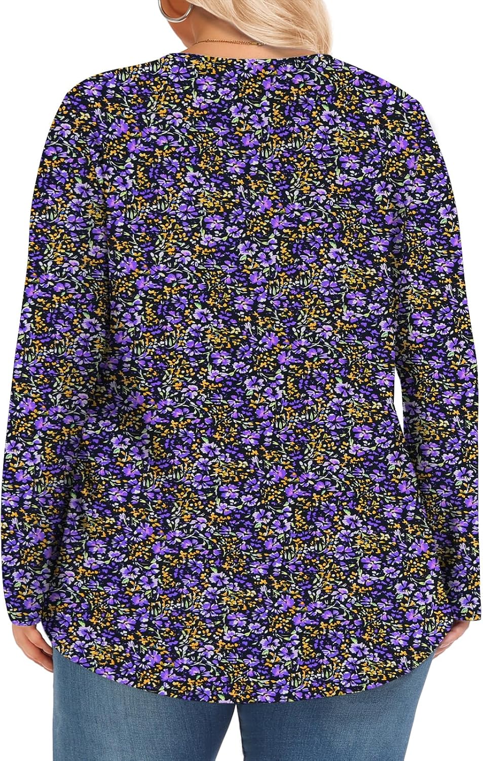 Womens Plus Size Tops Long Sleeve Shirts Fall Tunics Blouses Wear with Leggings - Image 4