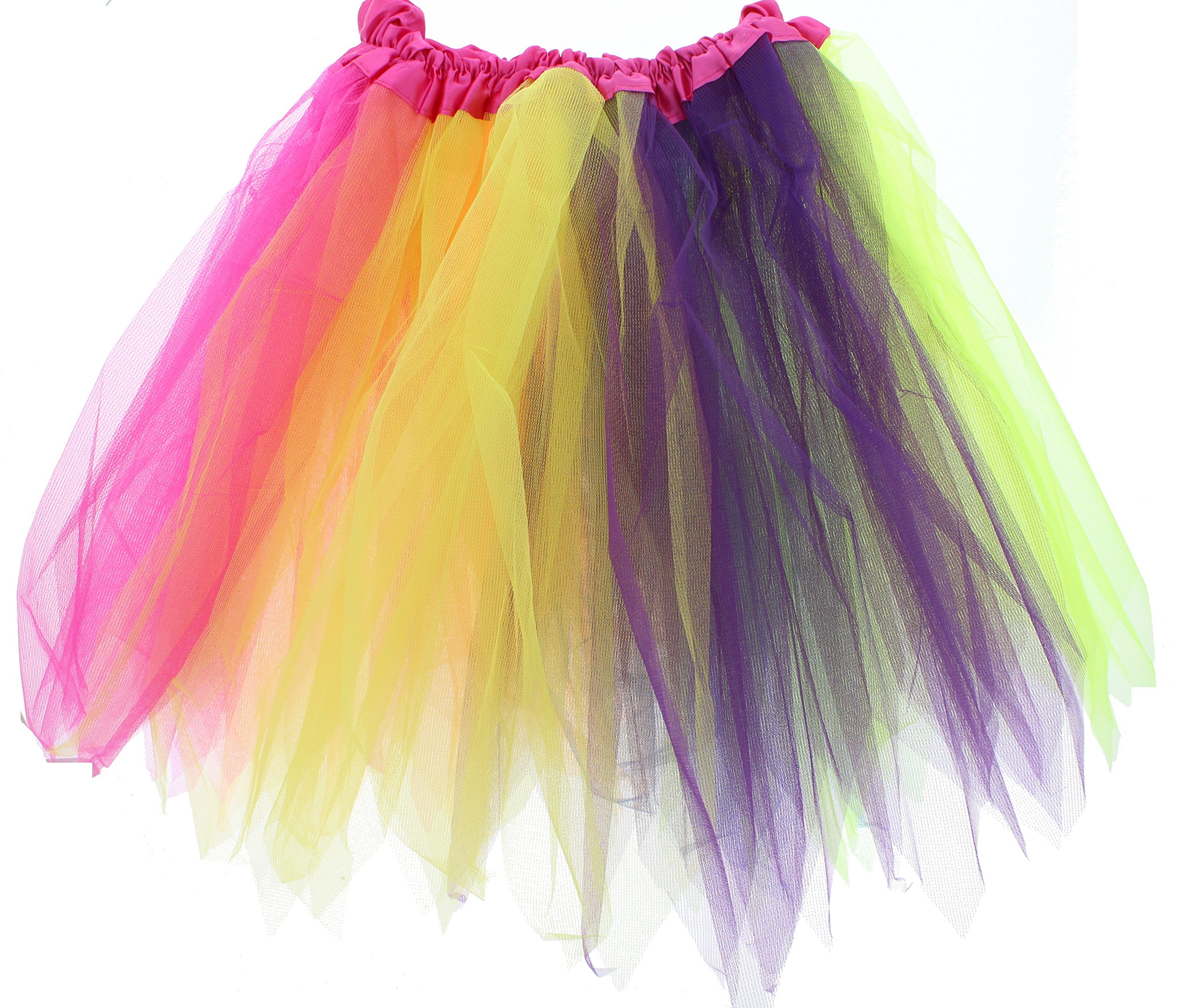 Zac's Alter Ego 3 Layer Rainbow Tutu Skirt for Teenagers or Adults
