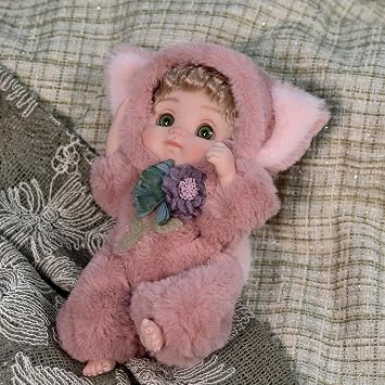 10 Inch Cute Realistic Reborn Doll, Dressable Baby Doll, Vinyl Doll, Soothing Toy, Birthday Present Gift Name Coco Fox