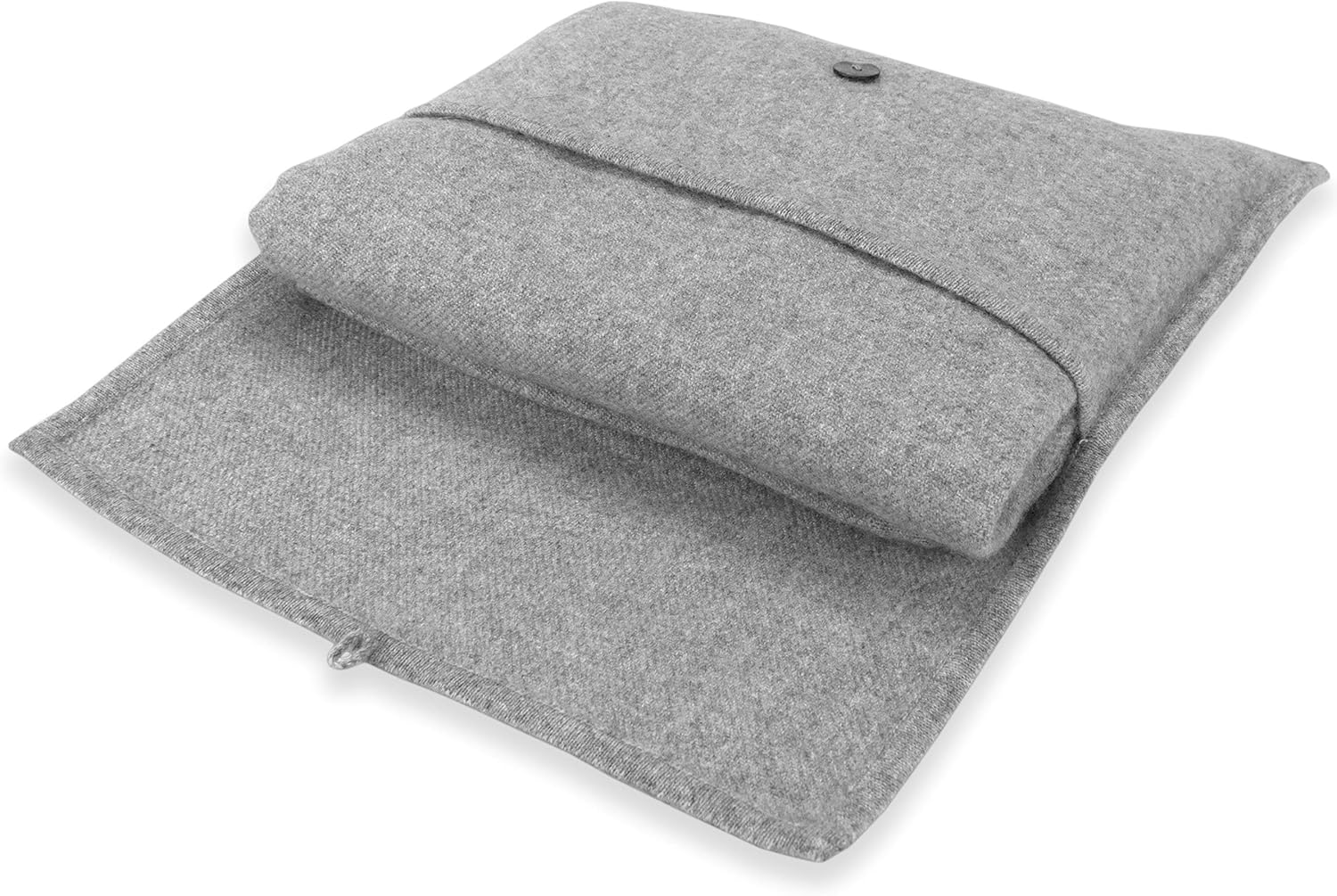 Jet&Bo 100% Pure Cashmere Travel Blanket & Storage Pouch Gray 60" x 45" in Gift Box