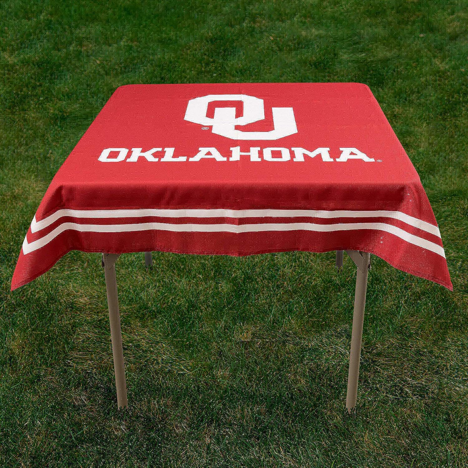 College Flags & Banners Co. Oklahoma Sooners Logo Tablecloth or Table Overlay