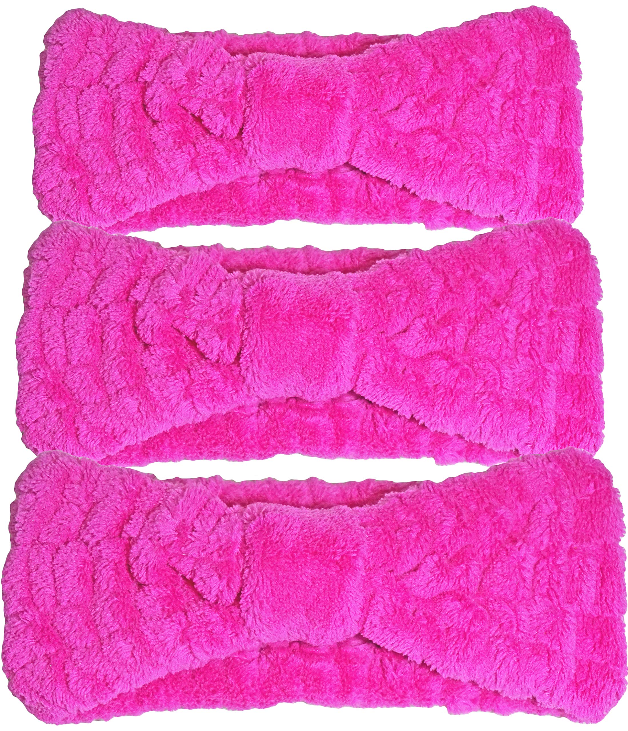 Premium Elastic Embedded Wire Thick Makeup FaceWash Shower Hair Headband Amazon.com : Hairizone Cute Makeup Headbands for Face Wash  main image 4