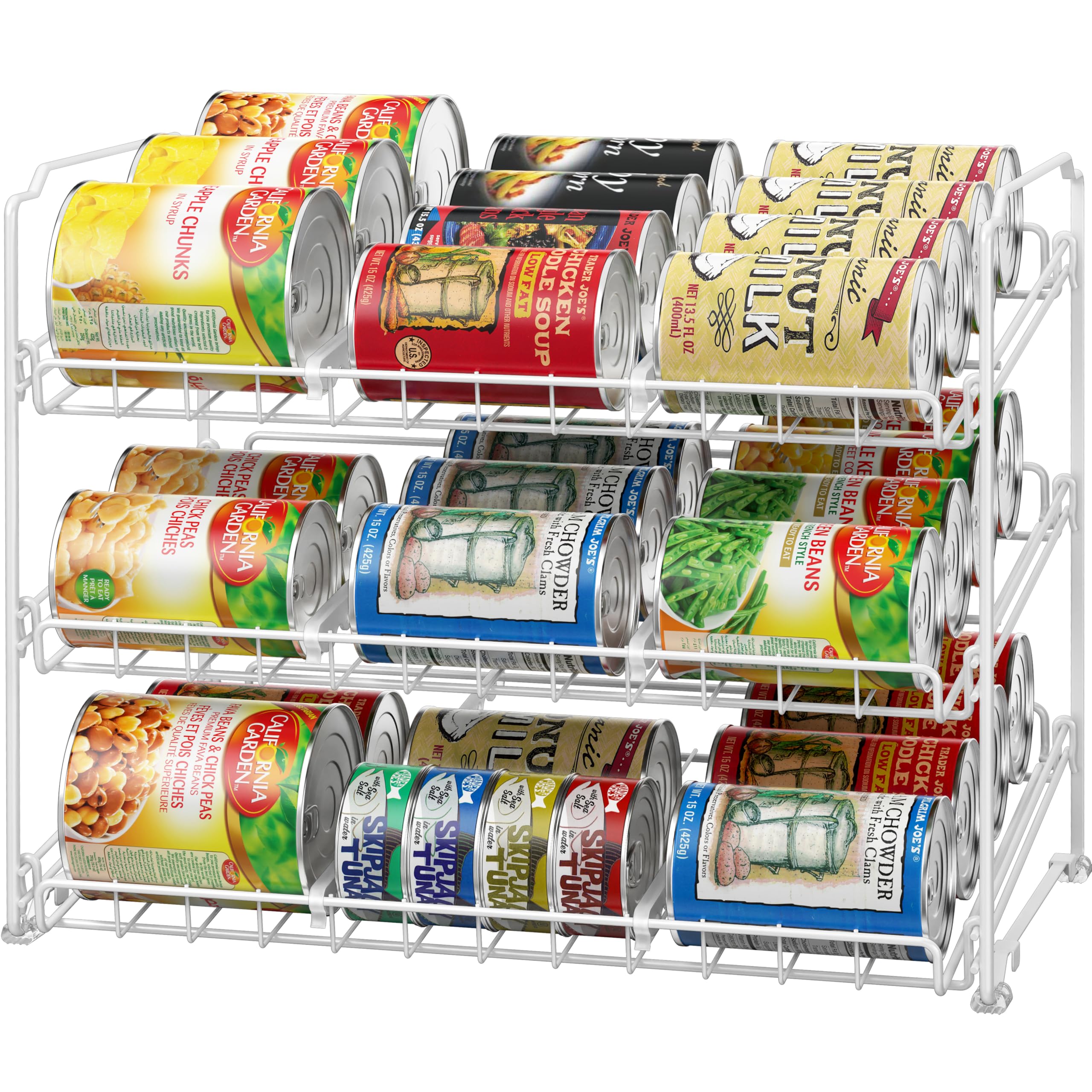 Snapklik.com : Simple Houseware Stackable Can Organizer Rack For Pantry ...