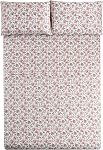 Home Beyond & HB Design - Ensemble imprimé de feuille de lit Queen - 3-Piece Feuille de lit en microfibre sans ride super souple avec poche profonde - Facile à prendre en charge - Floral gris