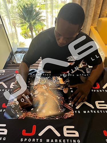 Miniatura 2 de Israel Adesanya autographed signed 16x20 photo UFC Alex Pereira JSA Style Bender