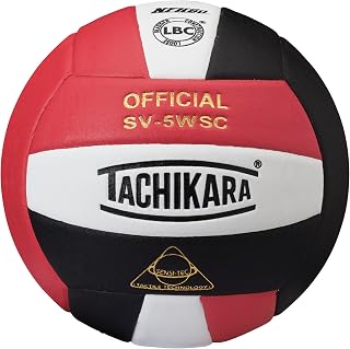 Tachikara Sensi-Tec SV5WSC-NFHS Indoor Volleyball - NFHS Approved Micro-Fiber Leather for Grip & Control