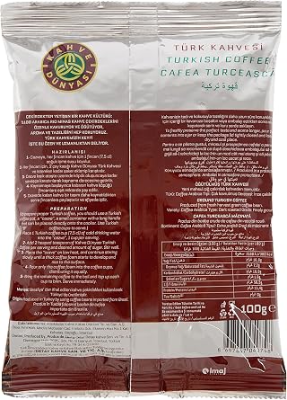 Coffee World Highly Roasted Turkish Coffee 100 Gr