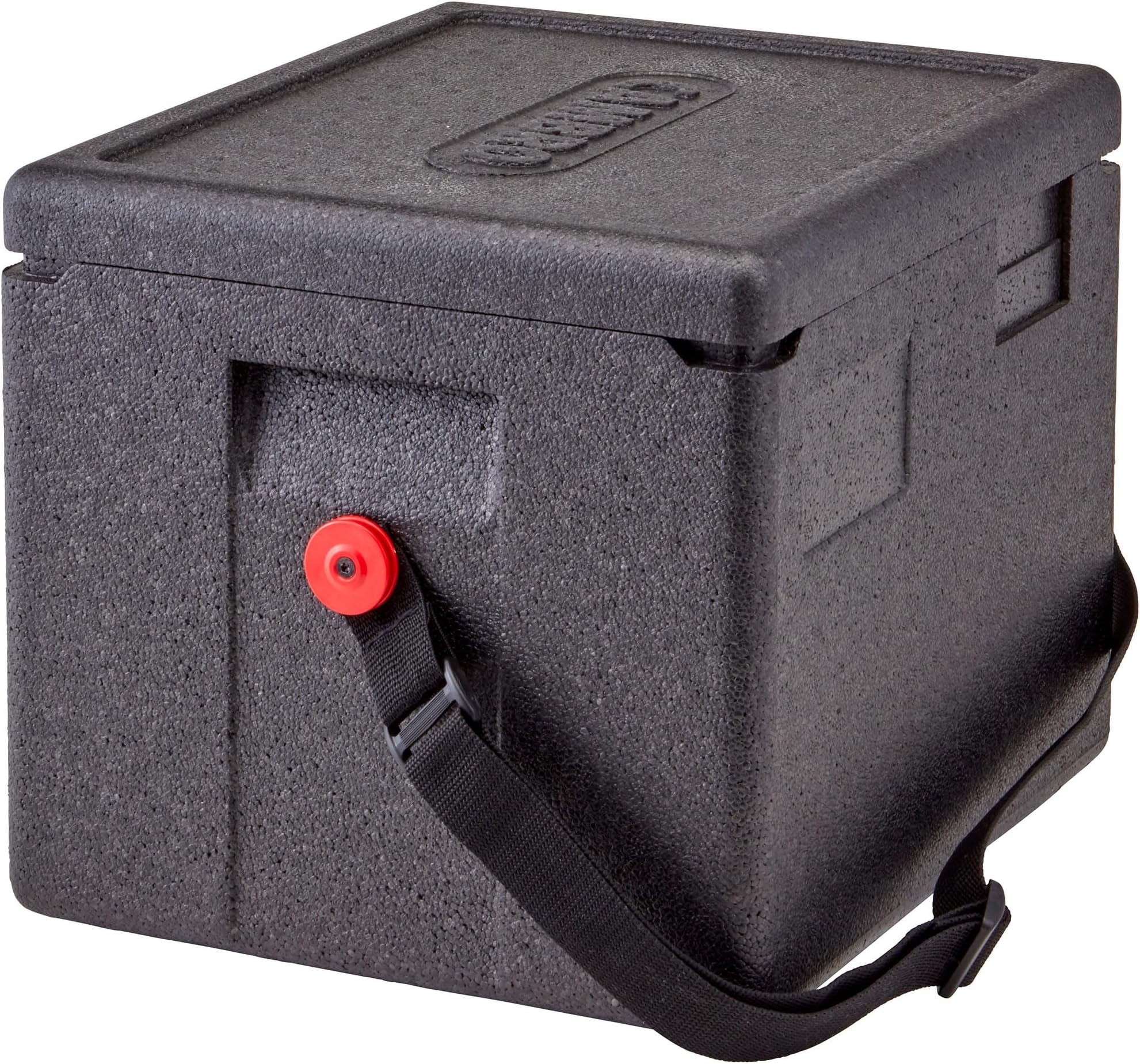 Cambro EPP280WSTSW110 CAM GOBOX Half-size Top Load with Strap-Black Case of 1