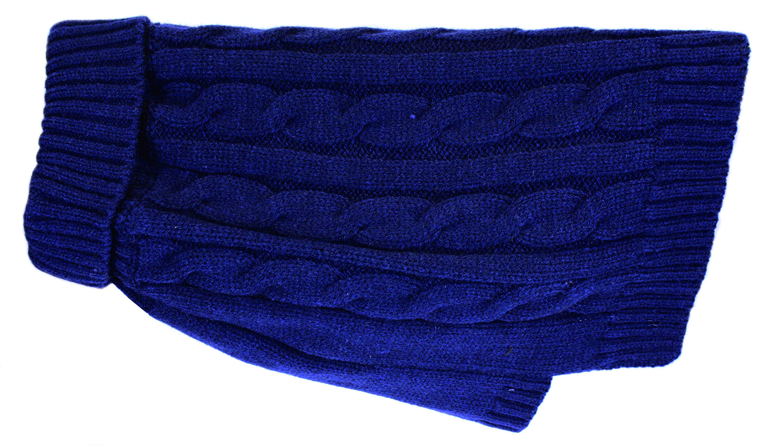 Happy Pet - Dog Jumper - Cable Knit - Small - Blue
