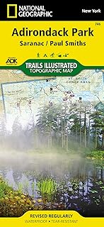 Saranac, Paul Smiths: Adirondack Park Map (National Geographic Trails Illustrated Map, 746)