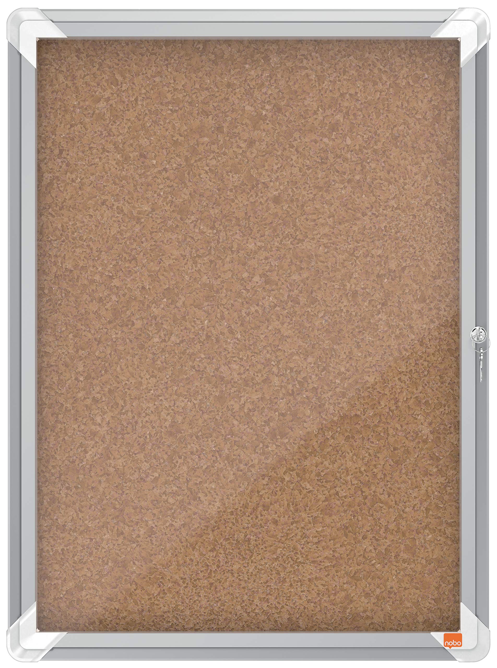 Nobo Premium Plus Cork Lockable Notice Board 4xA4 1902561