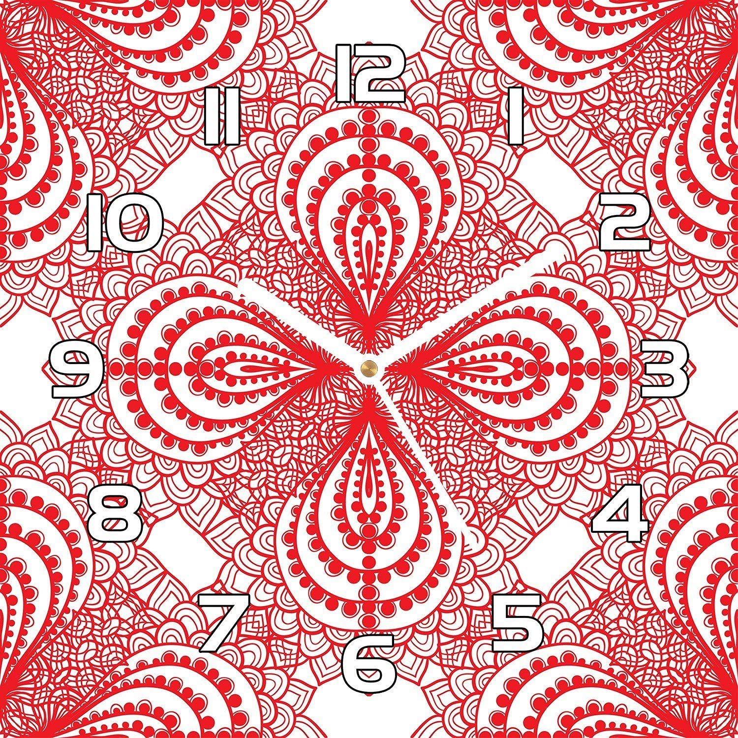 Horloge en verre 30x30 cm Coloray premium avec aiguilles blanches
