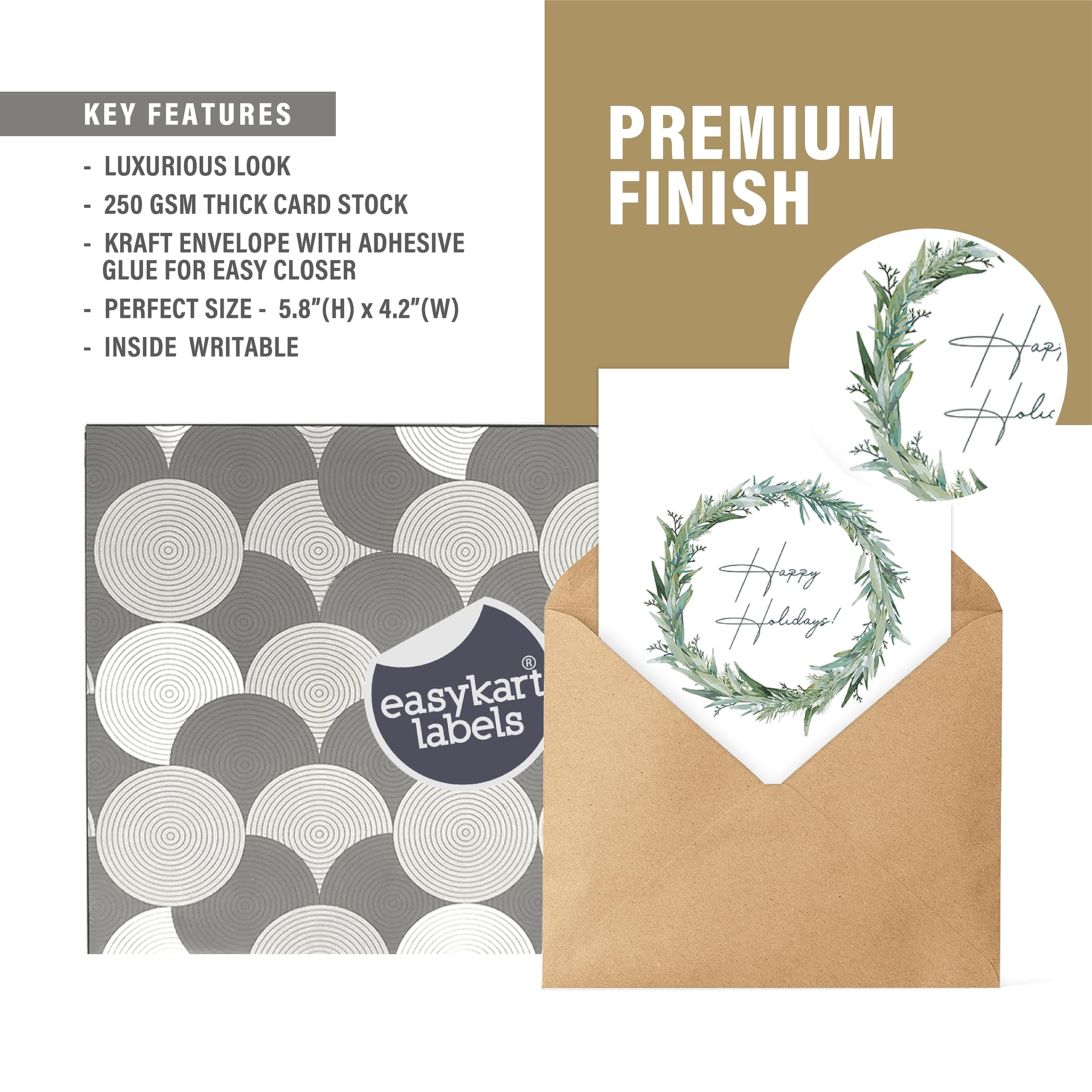 Ensemble De Modèles De Cartes De Visite Et D'enveloppes Avec Des Motifs Floraux Ornementaux De