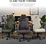 CORSAIR TC500 Luxe Gaming Chair – Premium Breathable Fabric – Wide Seat – Five-Way Adjustable Armrests – Adjustable Built-in Lumbar Support – 90-135 Degree Recline – Frost