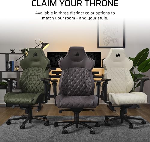 Corsair TC500 Luxe Fauteuil Gaming – Tissu Respirant de Qualité Supérieure – Sièges Larges – Accoudoirs Réglables dans Cinq Directions – Support Lombaire Réglable – Inclinaison 90-135 degré – Ombre - 9