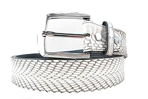 Genuine Cobra Snake Skin Men's Belt 46"