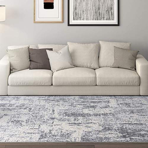 Miniatura 1 de Arthur - Alfombra moderna de 5 x 7 pies, color beige, fácil de limpiar, 5 x 7, alfombra para sala de estar, comedor, alfombra de dormitorio,