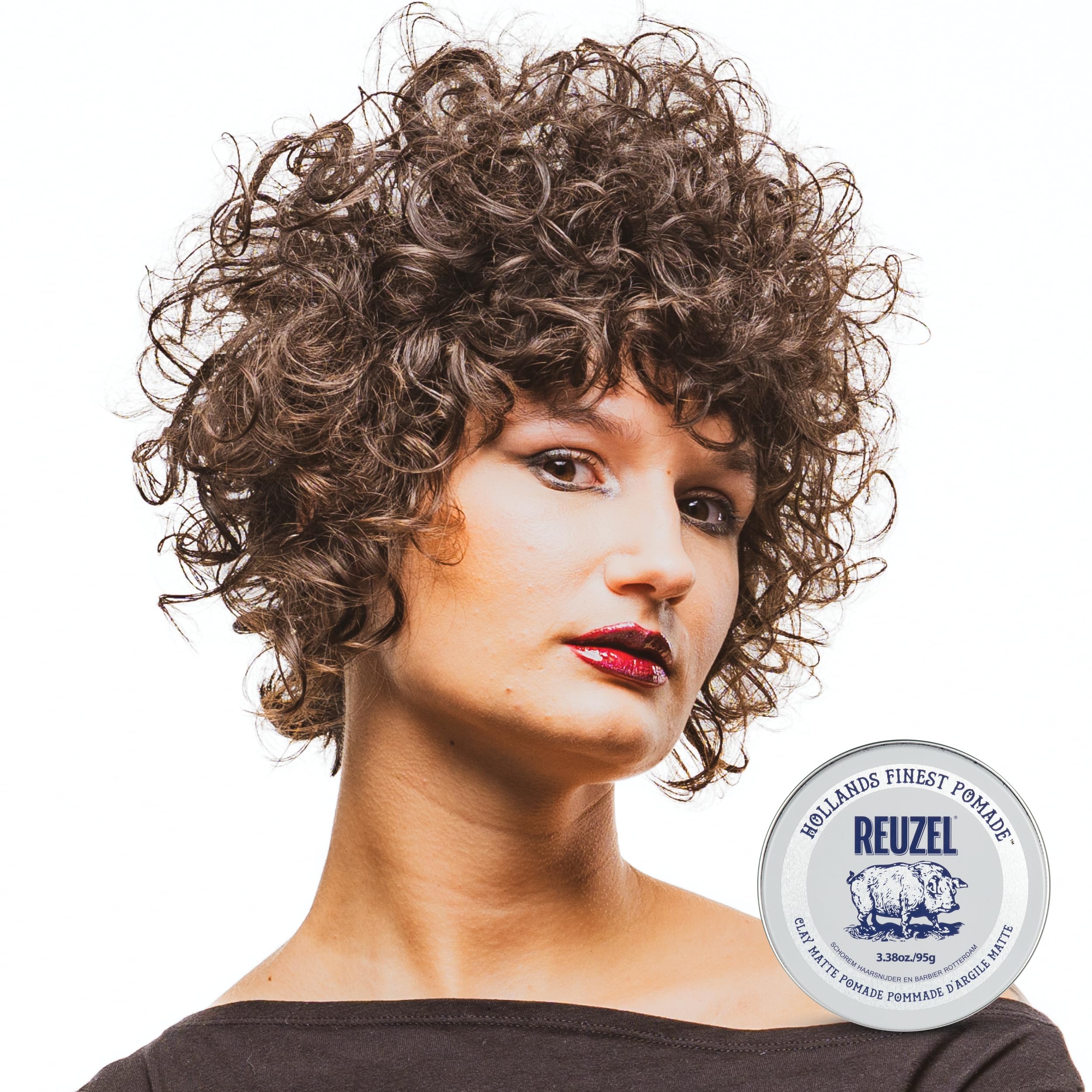 Reuzel 2026 Road Trip, Matte Clay Pomade, No Shine with Medium Hold for a Natural Style and Finish, 95g + Free Travel Size 35g