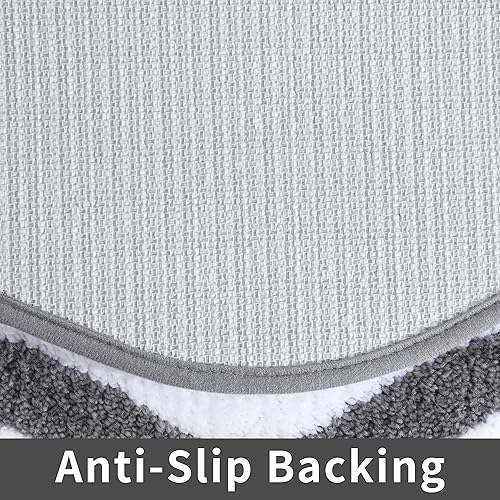 Miniatura 4 de COSY HOMEER - Juego de alfombras extra gruesas para el baño, juegos de tapetes de baño antideslizantes, tapetes de felpa suave, 100% poliéster