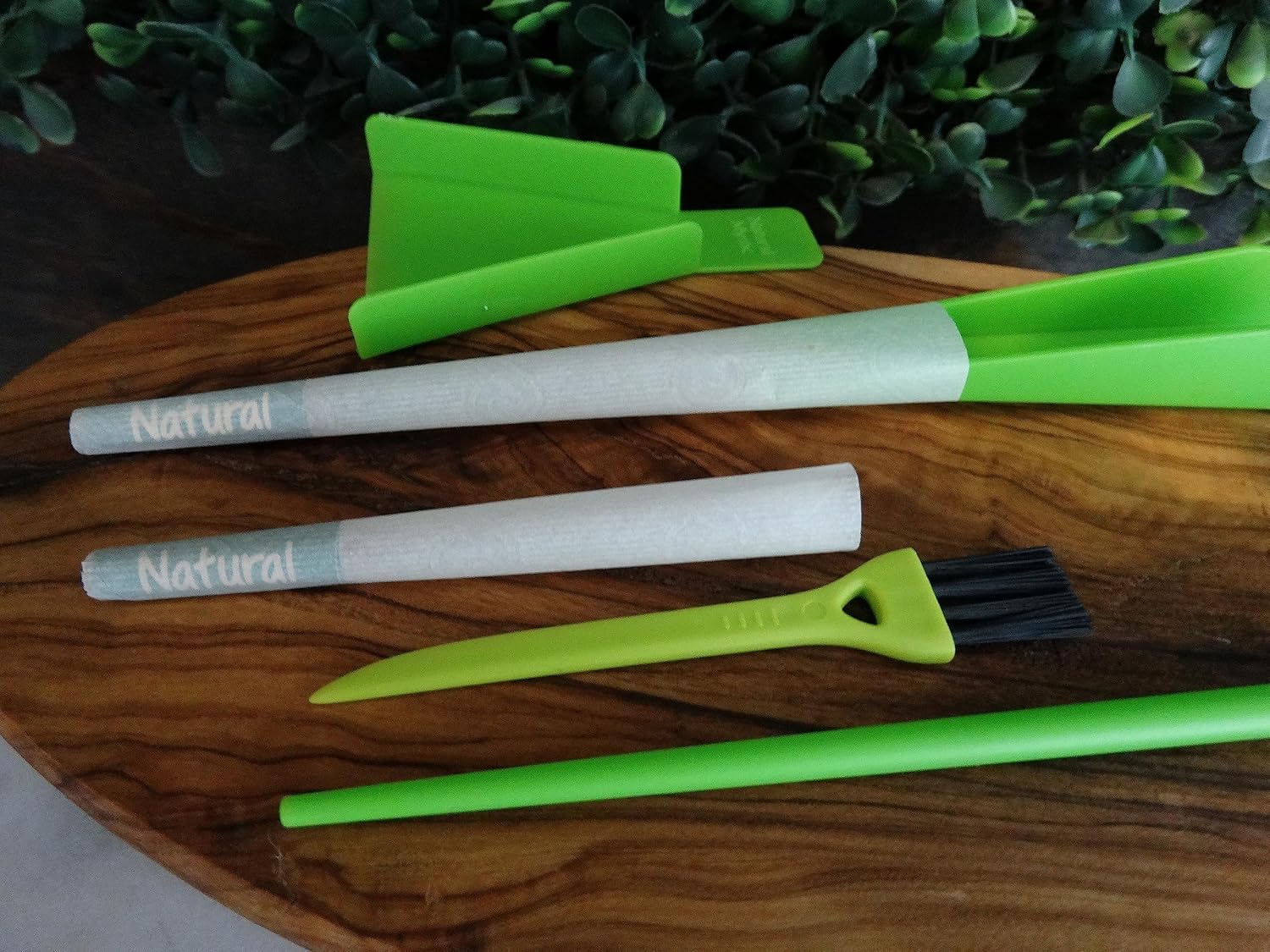 Pre Rolled Cones Cone Loader – 1 1/4 Hemp Cones Funnel Tool For King Size Cones Rolling Papers Prerolled With Tips Packing Stick Cigarette Prerolls Packer | Grinder Brush Cleaner For Herb Grinders