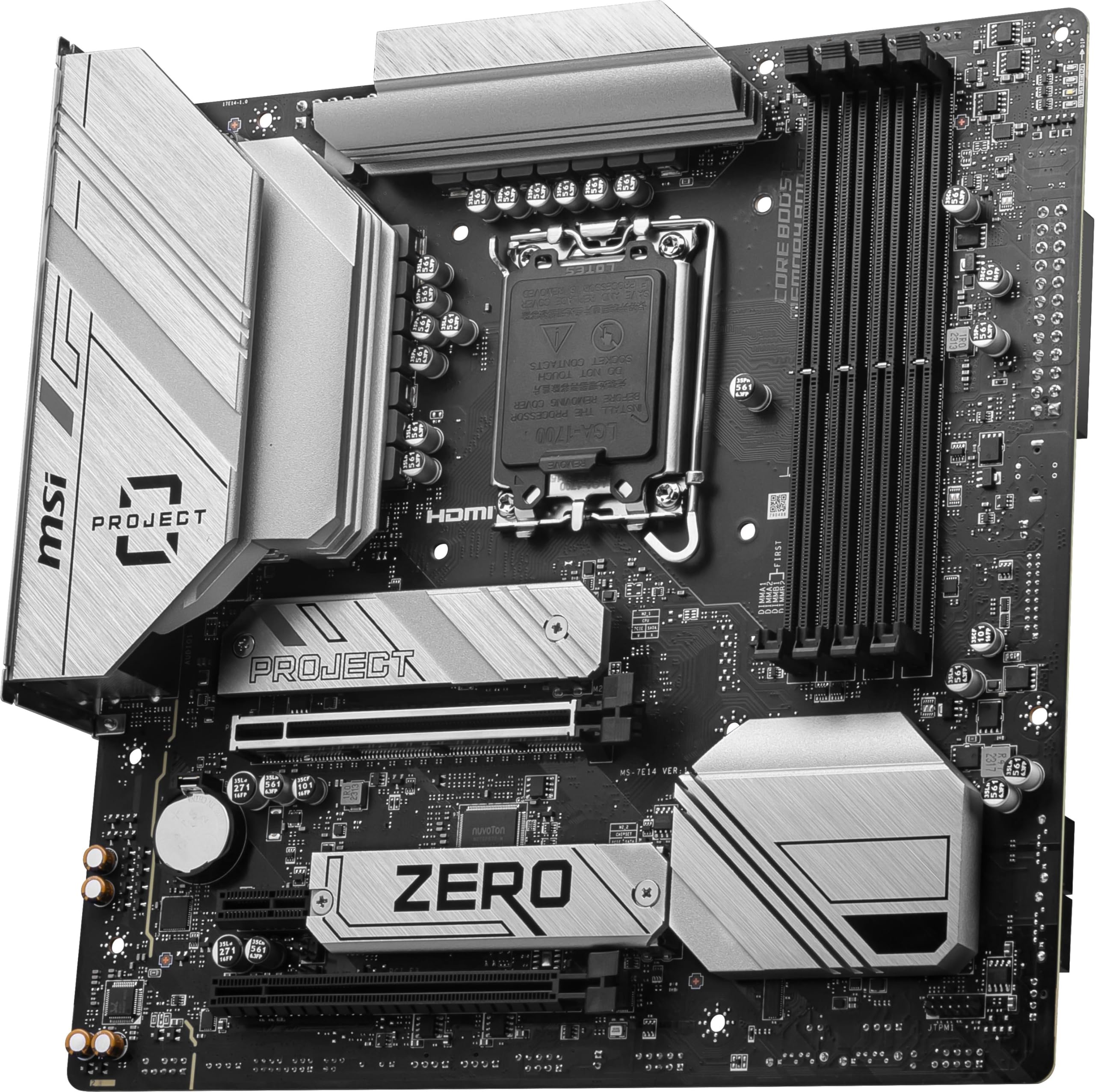 Amazon.com: MSI B760M Project Zero Gaming Motherboard (Support 