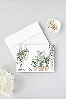 Vista 2 de Personalized House Plant Stationery Greenery Folded Note Cards Custom Thank You Cards for Housewarming New Home Thank You Notes Stationary