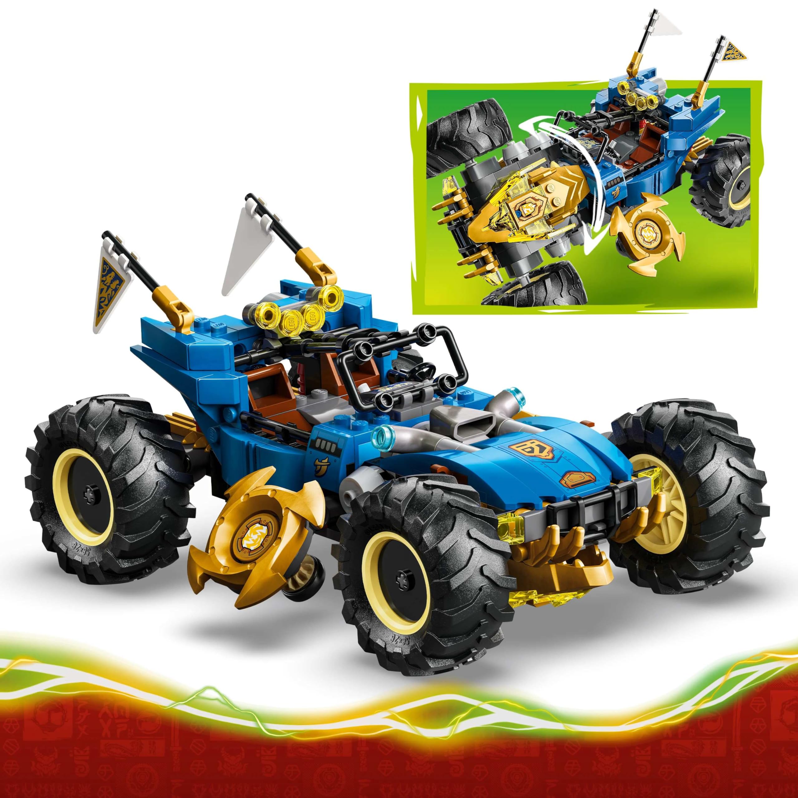 Amazon.com: Lego 71856 Ninjago Jay's Transformation Vehicle, Toy