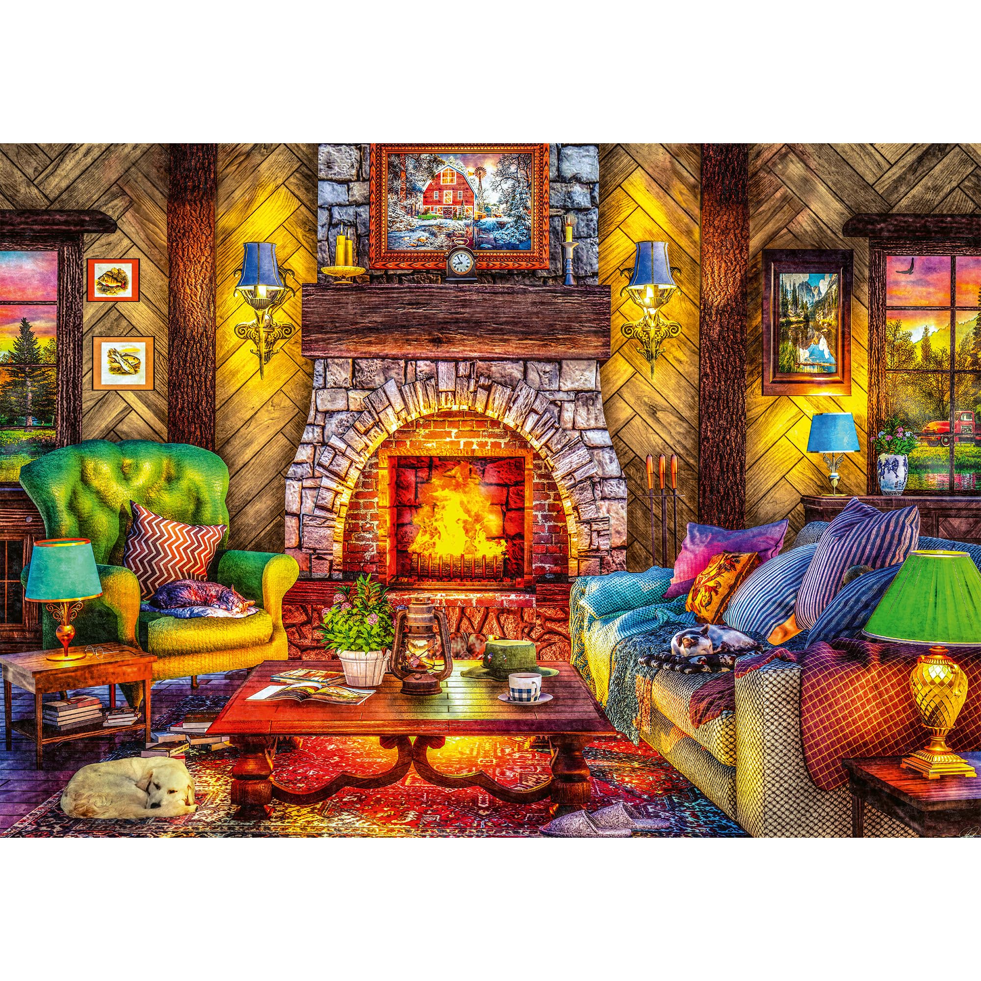 Trefl - Puzzle 2w1: Wycieczka w góry - 2 x 500 Elementów - Zestaw Dwóch Układanek, DIY, Kreatywna Rozrywka, dla Dorosłych i Dzieci od 10 lat