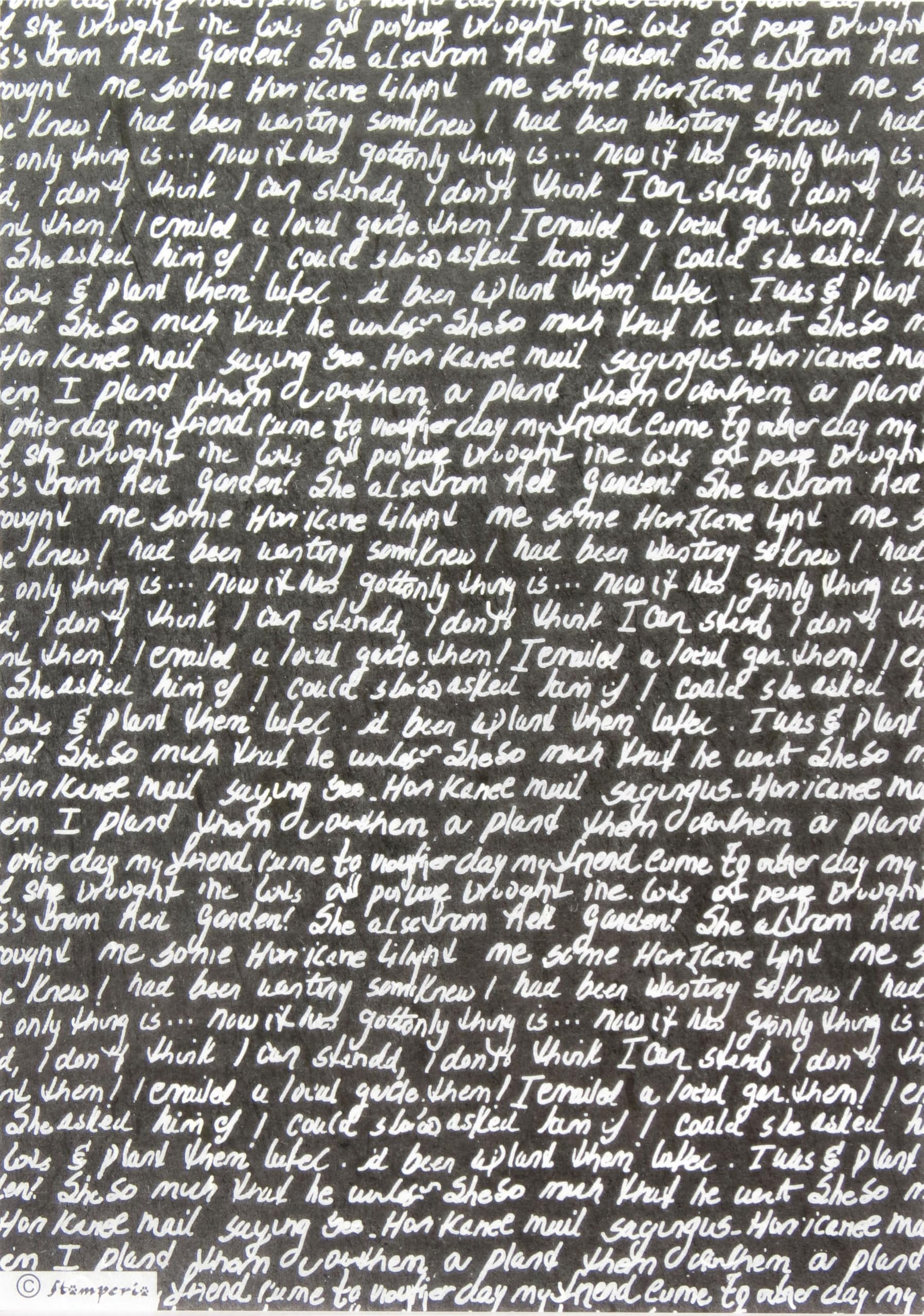 Stamperia Various Rice Paper For Decoupage A4 - Handwritten Script Design